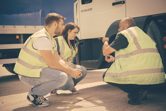 HGV practical training in County Durham