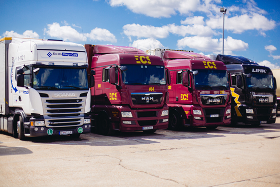 Black lorry for HGV training in East Ayreshire