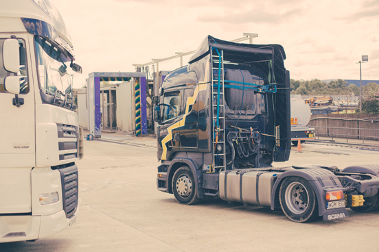 Part of the HGV training in Inverclyde