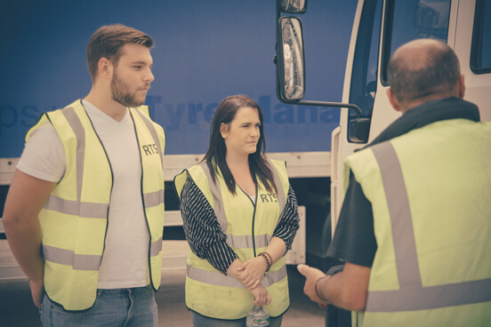 Multi-drop HGV driver in his first job after training locally in Somerset