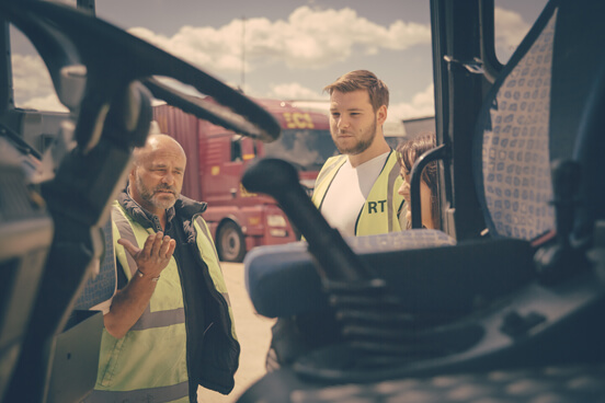 Lorry driver training in the borders