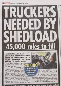 sun news hgv drivers in UK