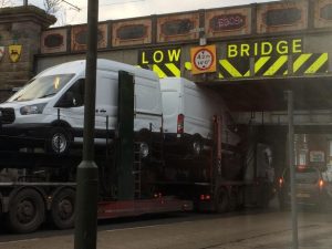 litchfield bridge hit - HGV